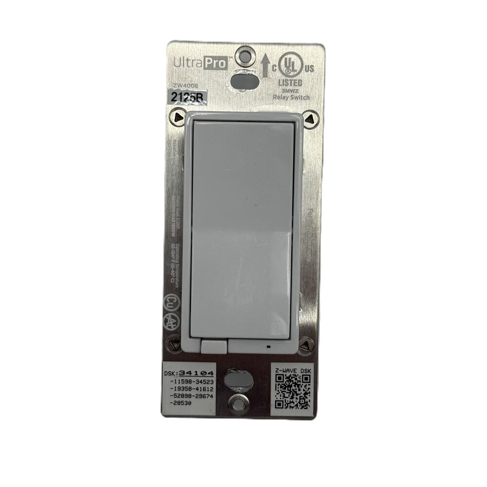 Jasco UltraPro ZW4008 Z-Wave Plus In-Wall Smart Switch - White